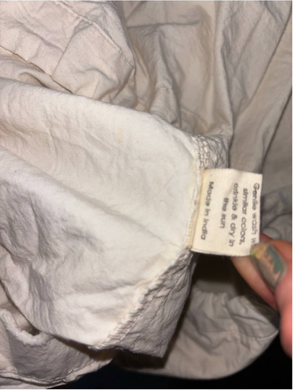 RARE Magnolia Pearl Moon Bloomer Romantic Balloon Pants Vintage Charm Cream sz L - Picture 8 of 9